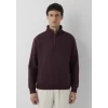 Mavi 0S20027-70223 Yarı Fermuarlı Bordo Sweatshirt