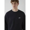 Mavi 0S10611-80022 Mavi Patch Nakışlı Antrasit Sweatshirt