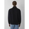 Mavi 0S10655-900 Mavi Logo Baskılı Fermuarlı Siyah Sweatshirt