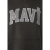 Mavi 1600361-71598 Mavi Logo Baskılı Kapüşonlu Haki Sweatshirt
