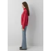 Mavi 1S10373-88631 Mavi Logo Yarı Fermuarlı Kırmızı Sweatshirt