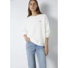 Mavi 1S10366-70057 Mavi Nakışlı Ekru Sweatshirt