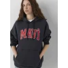 Mavi 1600361-70499 Mavi Logo Baskılı Kapüşonlu Antrasit Sweatshirt