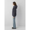 Mavi 1600361-70499 Mavi Logo Baskılı Kapüşonlu Antrasit Sweatshirt