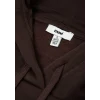 Mavi 1600361-70240 Mavi Logo Baskılı Kapüşonlu Kahverengi Sweatshirt