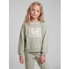 LCW Kids Yeşil Dantel Detaylı Kız Çocuk Taytlı Takım