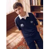 LCW Kids Lacivert New York Baskılı Erkek Çocuk Tişört