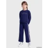 LCW Kids Lacivert Taşlı Kız Çocuk Soft Touch Takım