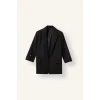 Defacto C3215AXBK81 Siyah Oversıze Basic Siyah Blazer Ceket