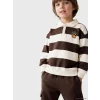 LCW Kids Kahverengi Çizgili Erkek Çocuk Takım