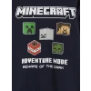 LCW Kids Lacivert Kapüşonlu Minecraft Erkek Çocuk Fermuarlı Sweatshirt
