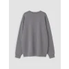 LCW Kids Gri Baskılı Erkek Çocuk Soft Touch Sweatshirt