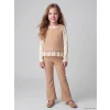 LCW Kids Bej Bisiklet Yaka Kız Çocuk Takım