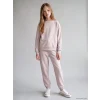 LCW Kids Lila Bisiklet Yaka Kız Çocuk Eşofman Takım