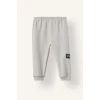 Defacto F9437A5GR470 Gri Baskılı Uzun Kollu Sweatshirt Üst Lastikli Paça Eşofman Altı 2li Takım Erkek Bebek