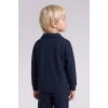 Defacto F9437A5NV71 Lacivert Baskılı Uzun Kollu Sweatshirt Üst Lastikli Paça Eşofman Altı 2li Takım Erkek Bebek