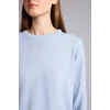 Defacto C0058AXBE755 Mavi Ultra Yumuşak Relax Fıt Bisiklet Yaka Kazak
