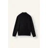 Defacto F2821AXBK81 Siyah Regular Fıt Dik Yaka Yarım Fermuarlı Sweatshirt