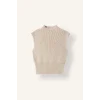 Defacto I5524AXBG648 Bej Regular Fit Dik Yaka Kolsuz Ribana Yelek