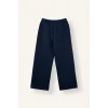 Defacto H0939AXNV241 Lacivert Relaxed Fit Düz Dalgıç Kumaş Geniş Paça Eşofman Altı