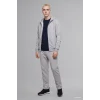 Defacto H4980AXGR369 Gri Boxy Fit Fermuarlı Kapüşonlu Basic Sweatshirt Hırka