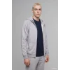 Defacto H4980AXGR369 Gri Boxy Fit Fermuarlı Kapüşonlu Basic Sweatshirt Hırka