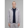 Defacto H4980AXGR369 Gri Boxy Fit Fermuarlı Kapüşonlu Basic Sweatshirt Hırka