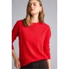 Defacto C0058AXRD295 Kırmızı Ultra Yumuşak Relax Fıt Bisiklet Yaka Kazak
