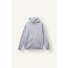 Defacto H4980AXGR369 Gri Boxy Fit Fermuarlı Kapüşonlu Basic Sweatshirt Hırka
