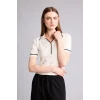 Defacto G9226AXER105 Ekru Ultra Yumuşak Regular Fıt Polo Yaka Kısa Kollu Tişört