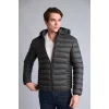 Defacto N4661AZGN1284 Yeşil Sıcak Tutan Su İtici Slim Fit Mont