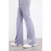 Defacto C9192AXPR522 Mor Esnek Kumaş Aırtech Flare Fit Yüksek Bel Beli Saran Sporcu Pantolon