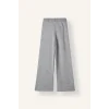 Defacto I7456A8GR127 Gri Wide Leg Paçası Fiyonk Detaylı Triko Pantolon Kız Çocuk