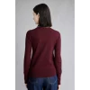 Defacto D6272AXBR327 Bordo Regular Fıt Bisiklet Yaka Bordo Kazak