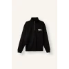 Defacto H3868AXBK81 Siyah Boxy Fit Yarım Fermuarlı Dik Yakalı Baskılı Uzun Kollu Sweatshirt