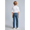 Defacto F0455A8NM41 Yeşil Straight Fit Klasik Düz Kesim Jean Pantolon Erkek Çocuk
