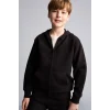 Defacto H2847A8BK81 Siyah Kapüşonlu Basic Fermuarlı Cepli Sweatshirt Hırka Erkek Çocuk