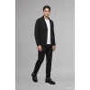 Defacto H8974AXBK81 Siyah Standart Fit Ceket Yaka Cepli Triko Basic Hırka