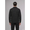 Defacto H8974AXBK81 Siyah Standart Fit Ceket Yaka Cepli Triko Basic Hırka