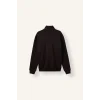 Defacto X7405AZBN337 Kahve Regular Fit Dik Yaka Yarım Fermuarlı Basic Sweatshirt
