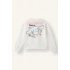 Defacto I3549A8ER105 Ekru Cinnamoroll Baskılı Relaxed Fit Bisiklet Yaka Sweatshirt Kız Çocuk