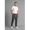 Defacto F0309AXAR138 Antrasit Regular Fit Beli Bağcıklı Düz Paça Cepli Eşofman Altı