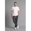 Defacto F0309AXAR138 Antrasit Regular Fit Beli Bağcıklı Düz Paça Cepli Eşofman Altı