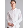 Defacto I4741AXWT36 Beyaz Fıtted Bengalin Peplum Uzun Kollu Gömlek