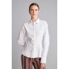Defacto I4741AXWT36 Beyaz Fıtted Bengalin Peplum Uzun Kollu Gömlek