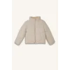 Defacto H8014A8ER37 Ekru Oversize Peluş Yaka İçi Detaylı Kapitone Fermuarlı Şişme Mont Kız Çocuk