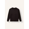 Defacto X8282AZBN337 Kahve Boxy Fıt Bisiklet Yaka Baskılı Sweatshirt