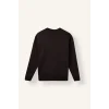 Defacto X8282AZBN337 Kahve Boxy Fıt Bisiklet Yaka Baskılı Sweatshirt