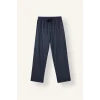 Defacto I2490AXNV135 Lacivert %100 Pamuk New Regular Fit Henley Yaka Cepli Uzun Kollu 2li Pijama Takımı