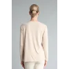 Defacto E9895AXBG322 Bej Regular Fit Bisiklet Yaka Desenli Uzun Kollu Tişört